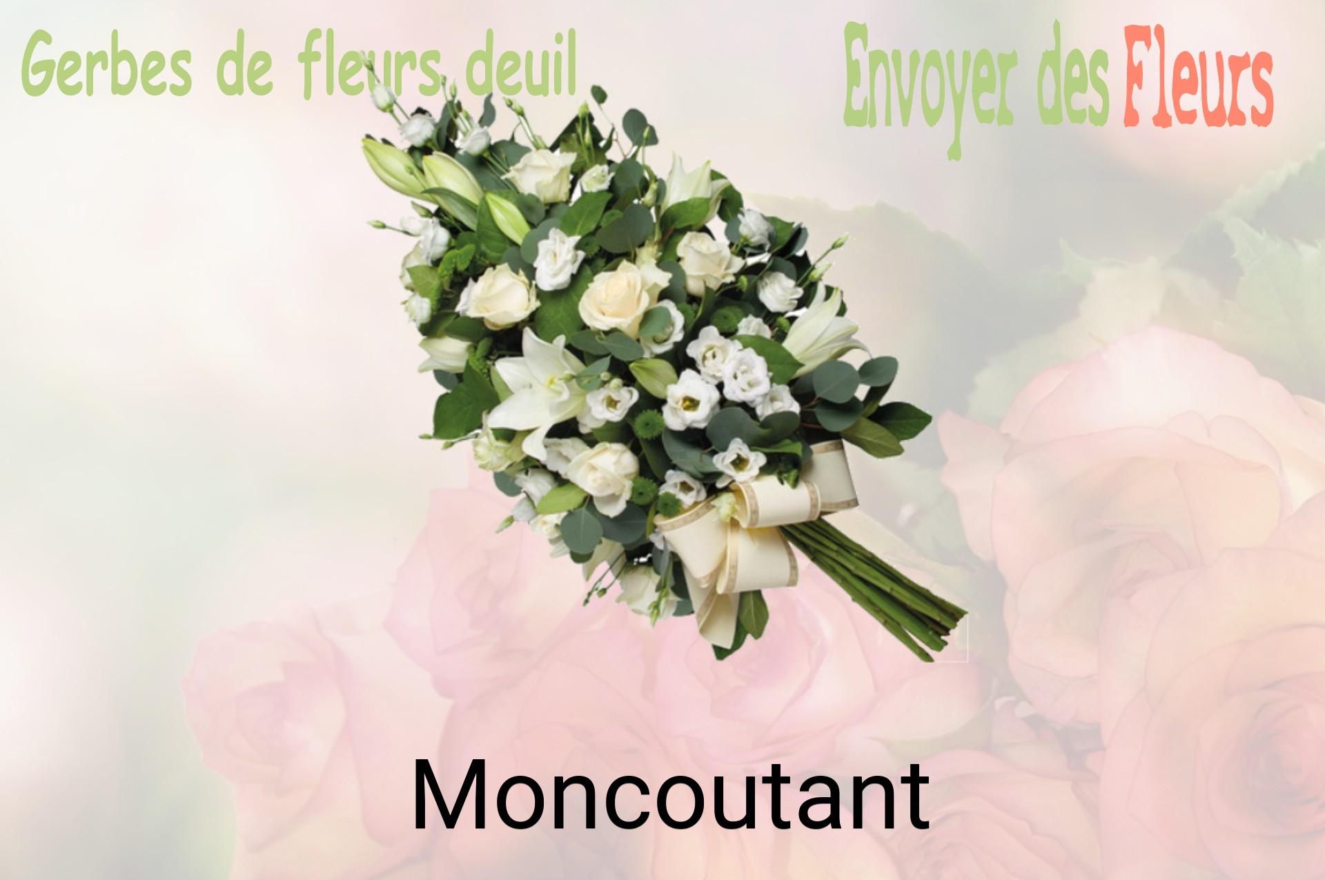 Gerbe de fleurs de deuil livrée à Moncoutant